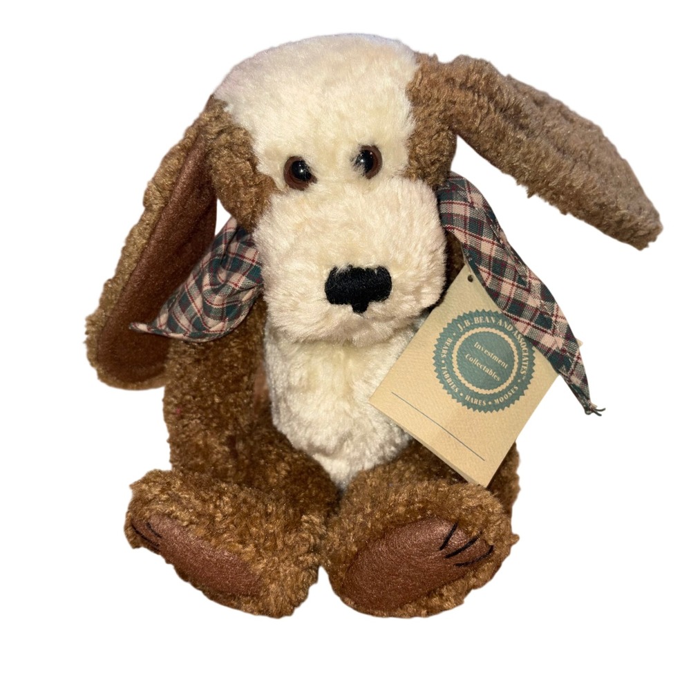 Vintage Floppy Ear Dog Plush NWT 11in Brown Boyds Collection J.B. Bean
